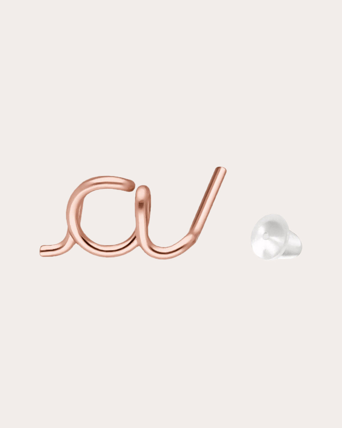 Original Initial Stud Earring