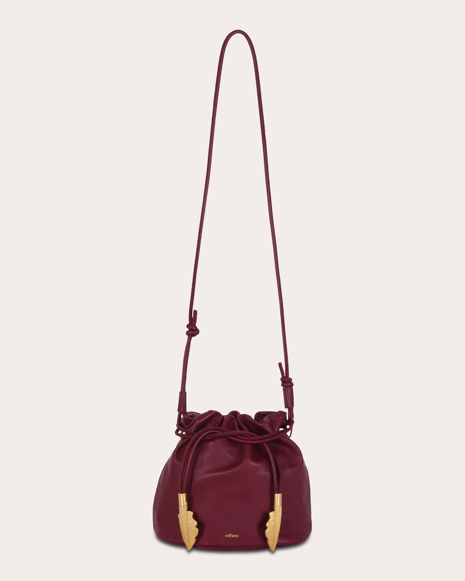 Crab Claw Leather Pouch Bag