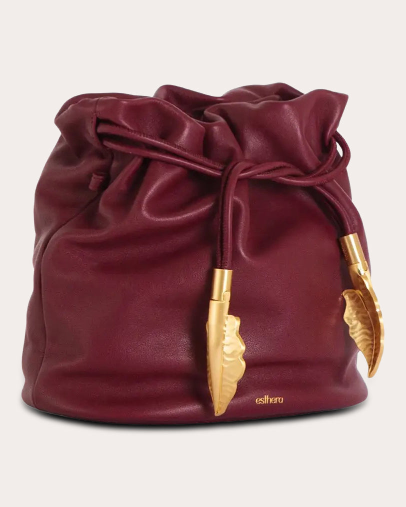 Crab Claw Leather Pouch Bag