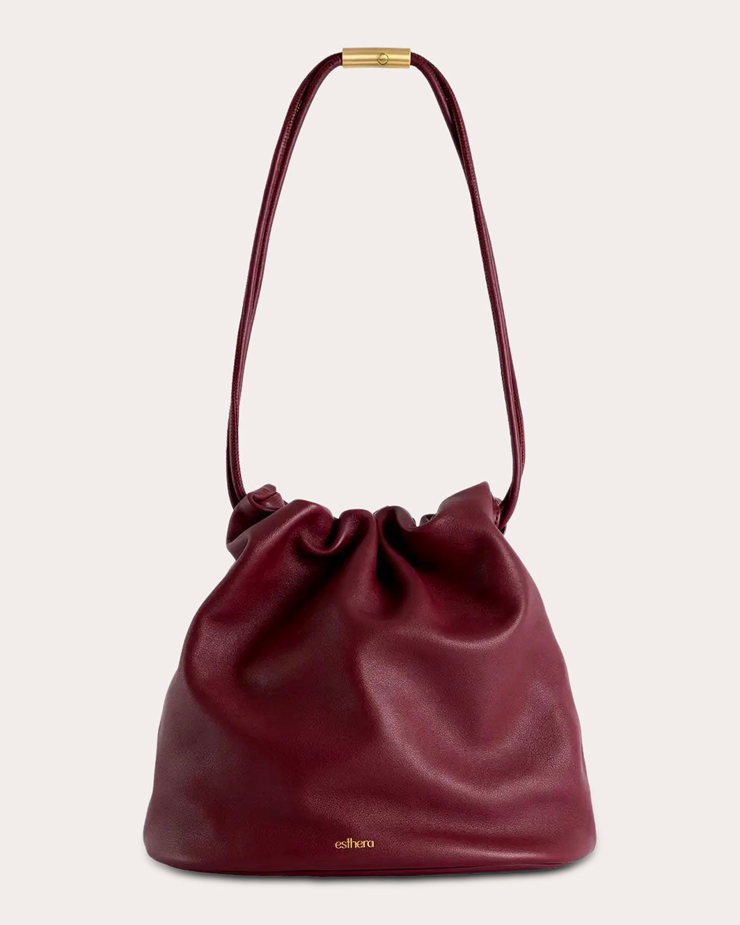 Crab Claw Leather Pouch Bag
