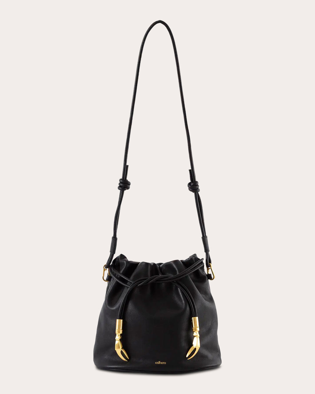 Crab Claw Leather Pouch Bag