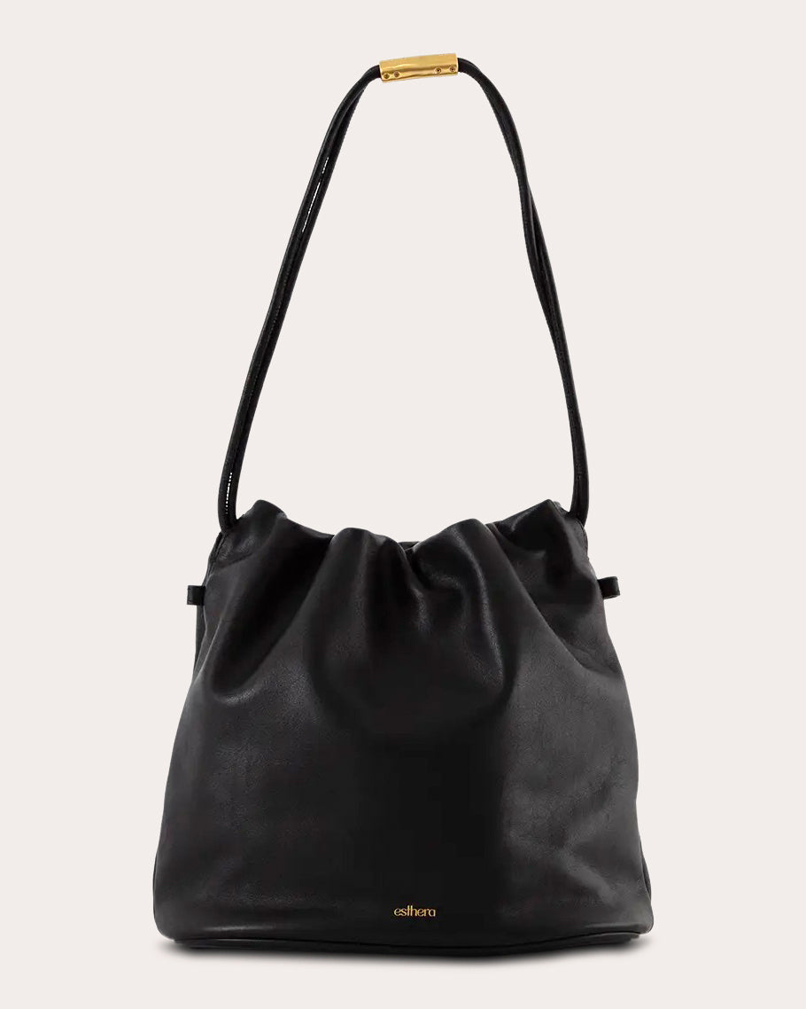 Crab Claw Leather Pouch Bag