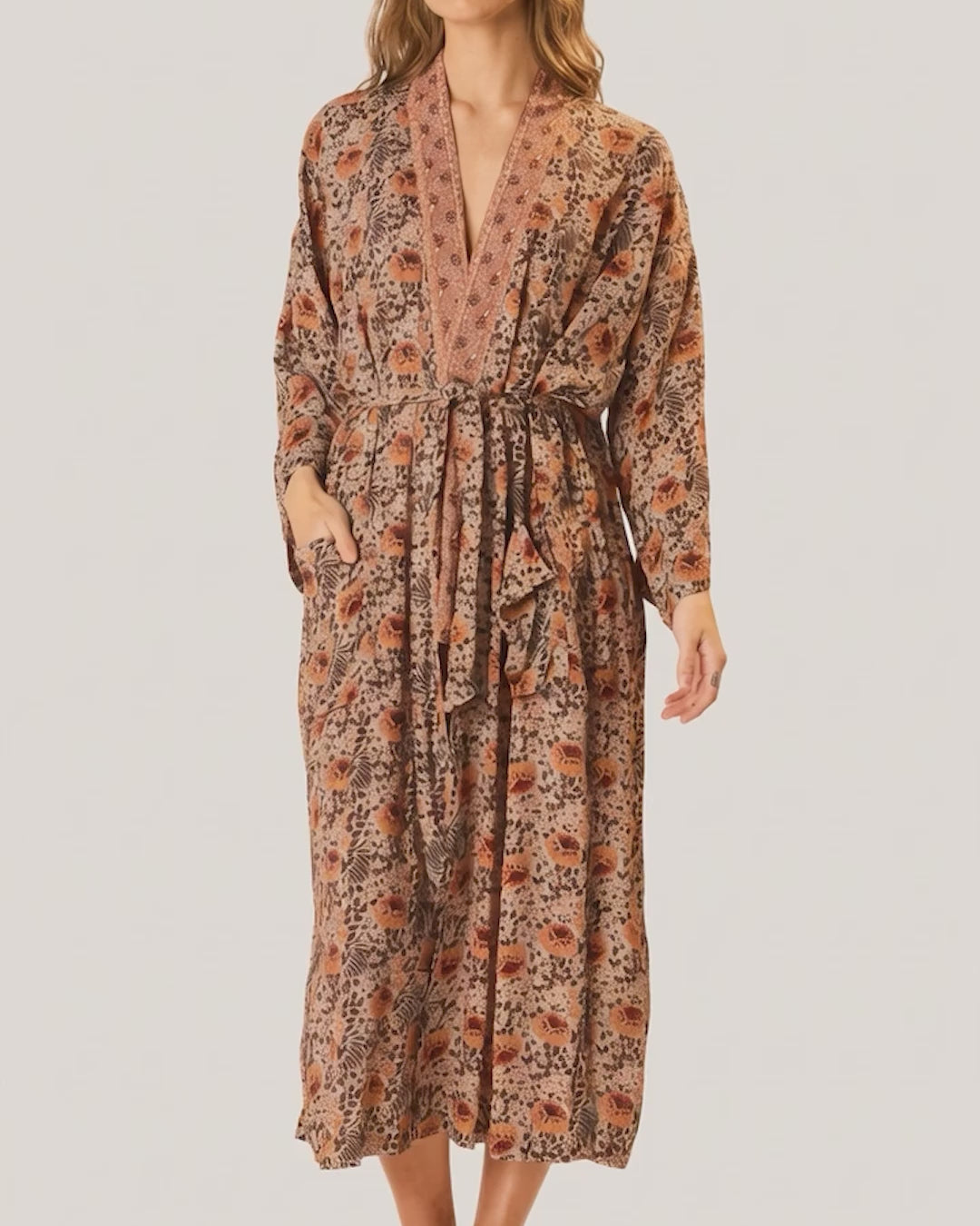Diane Floral Kimono Robe