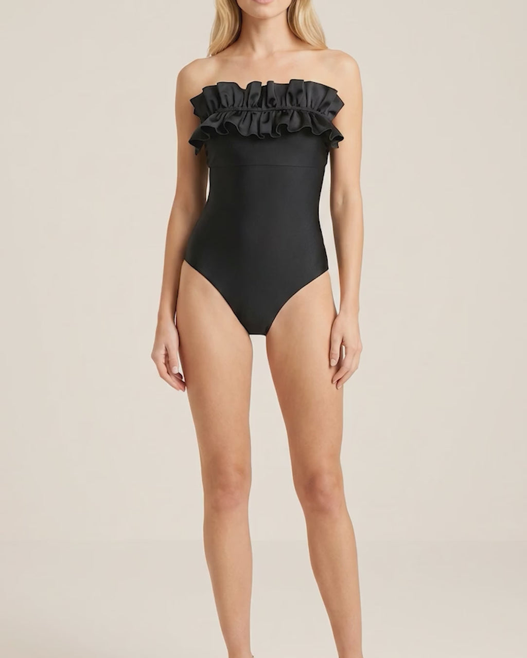 Angela Ruffle Bustier One-Piece