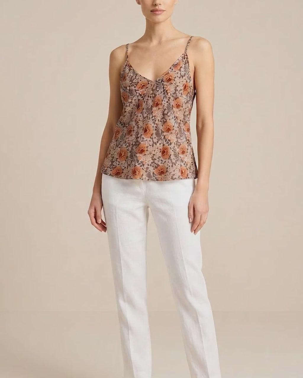 Heath Floral V-Neck Camisole