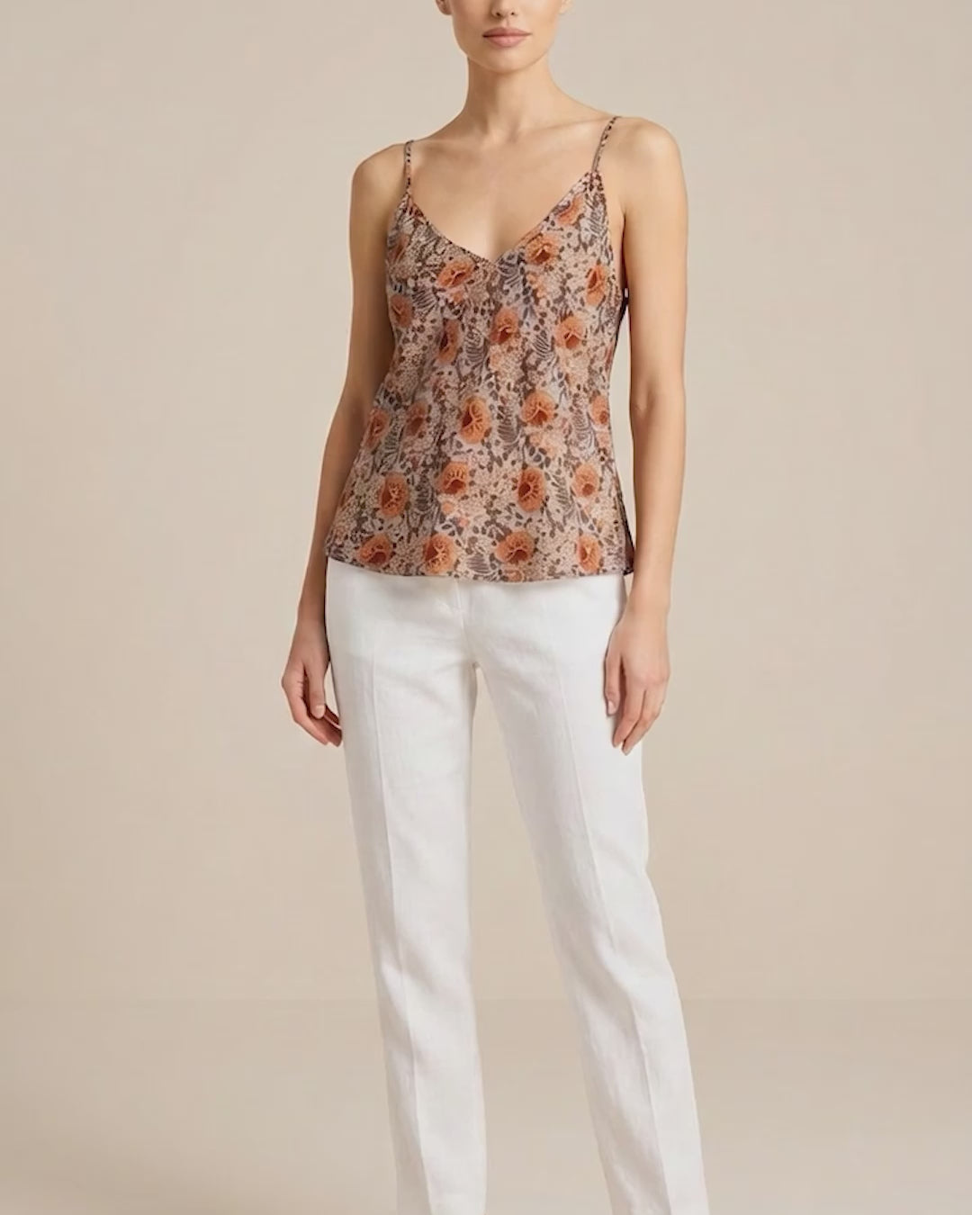 Heath Floral V-Neck Camisole