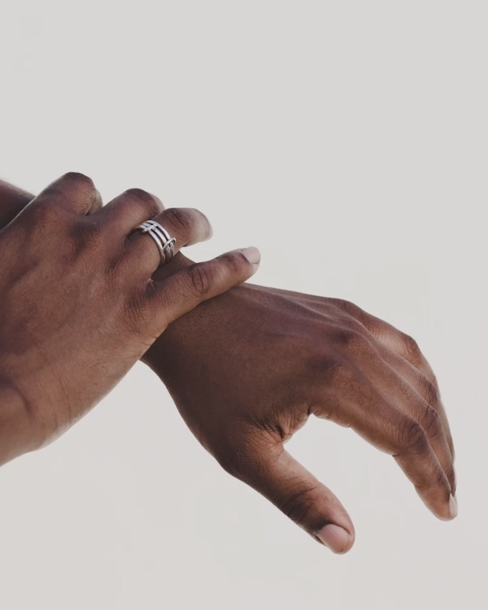 Sterling Silver Solarium Ring