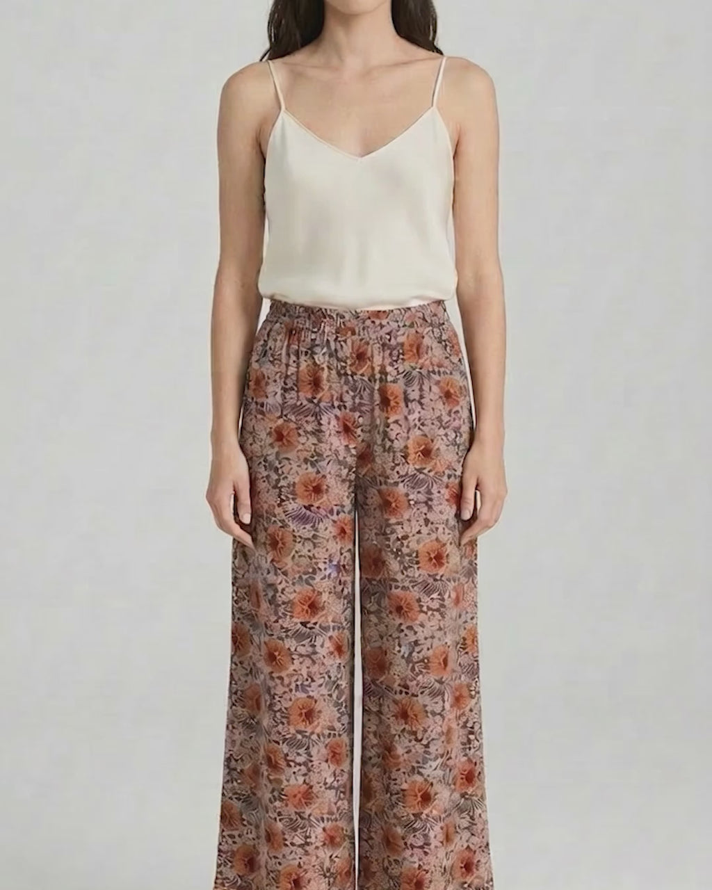 Lauren Floral Wide-Leg Pants