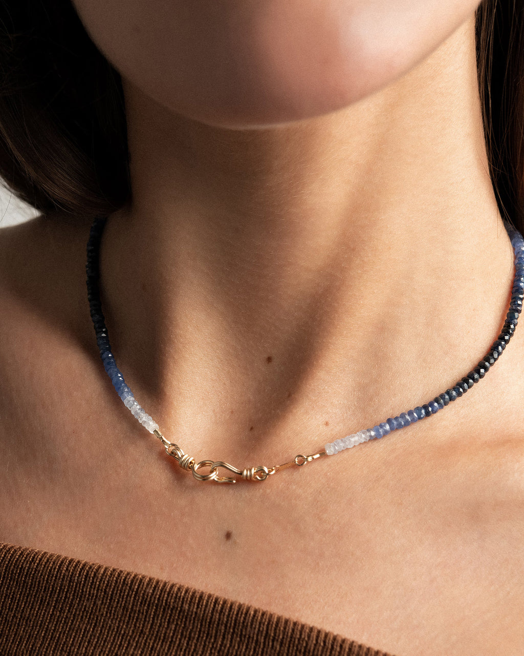 Sapphire Attache-Moi Rivière Choker Necklace