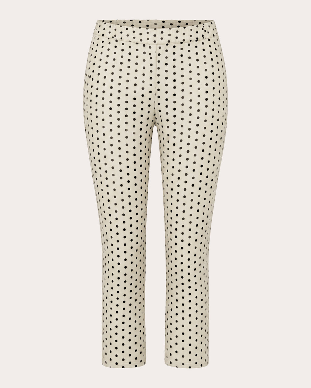 Shreya Polka Dot Crepe Capri Pants