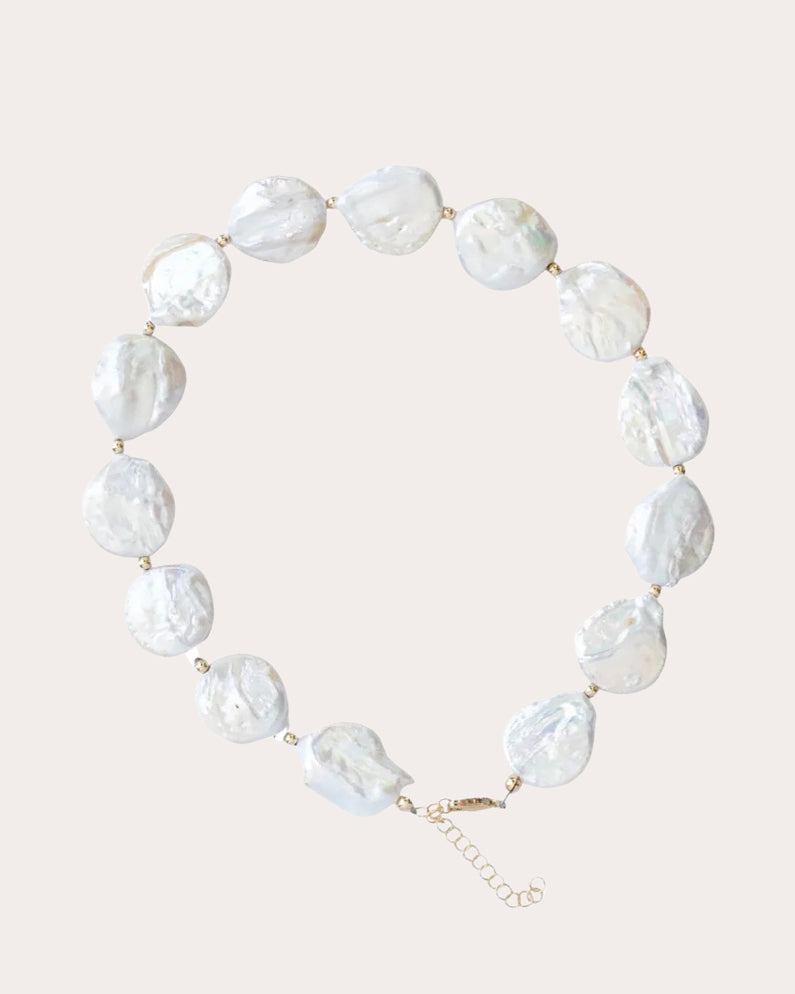 Baroque Pearl Statement Choker Necklace