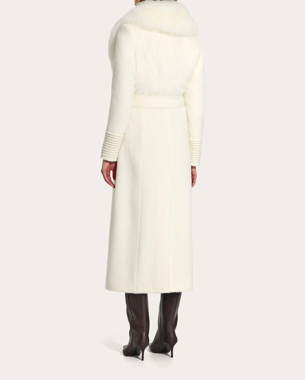Suri Alpaca Fur Collar Maxi Coat