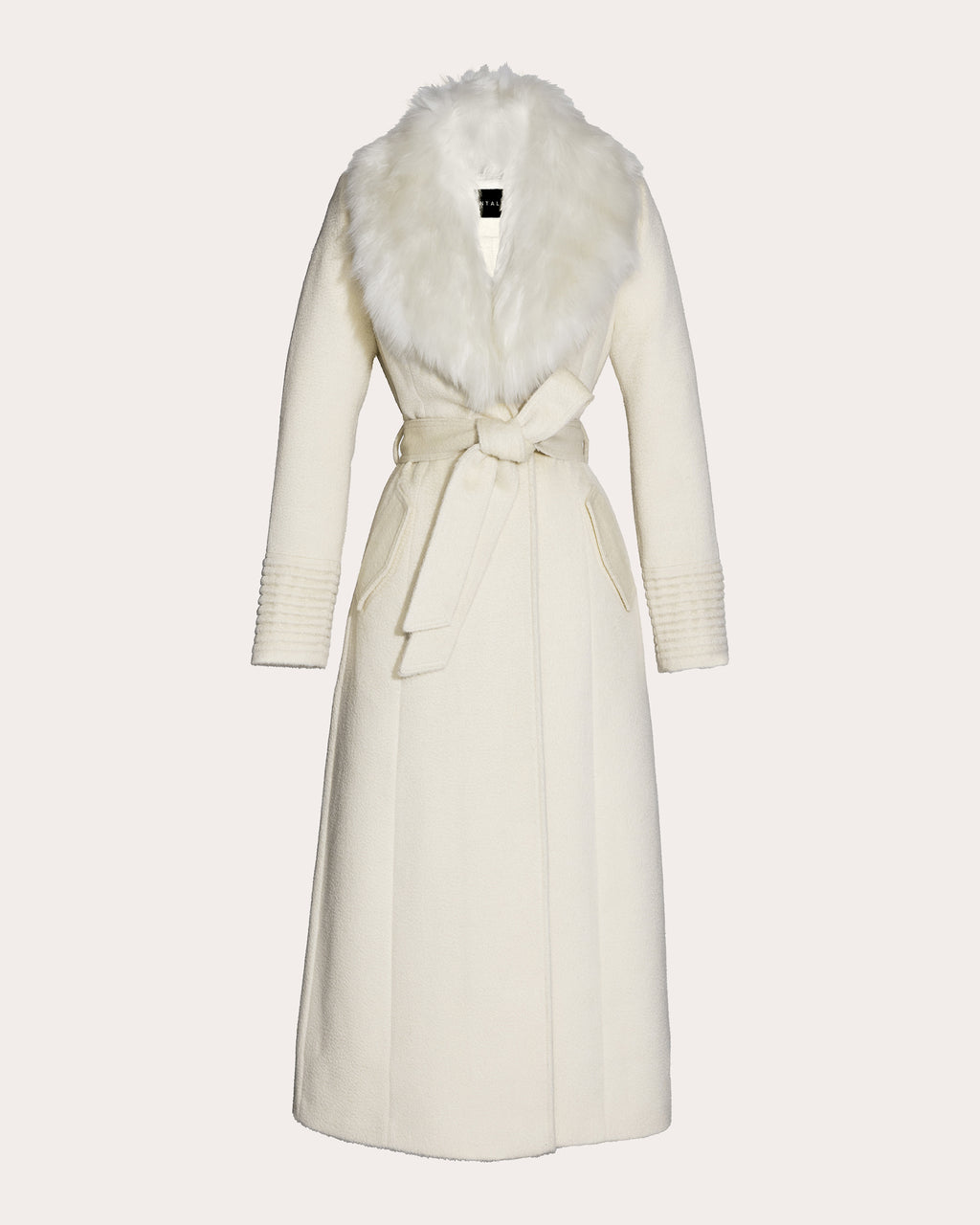 Suri Alpaca Fur Collar Maxi Coat