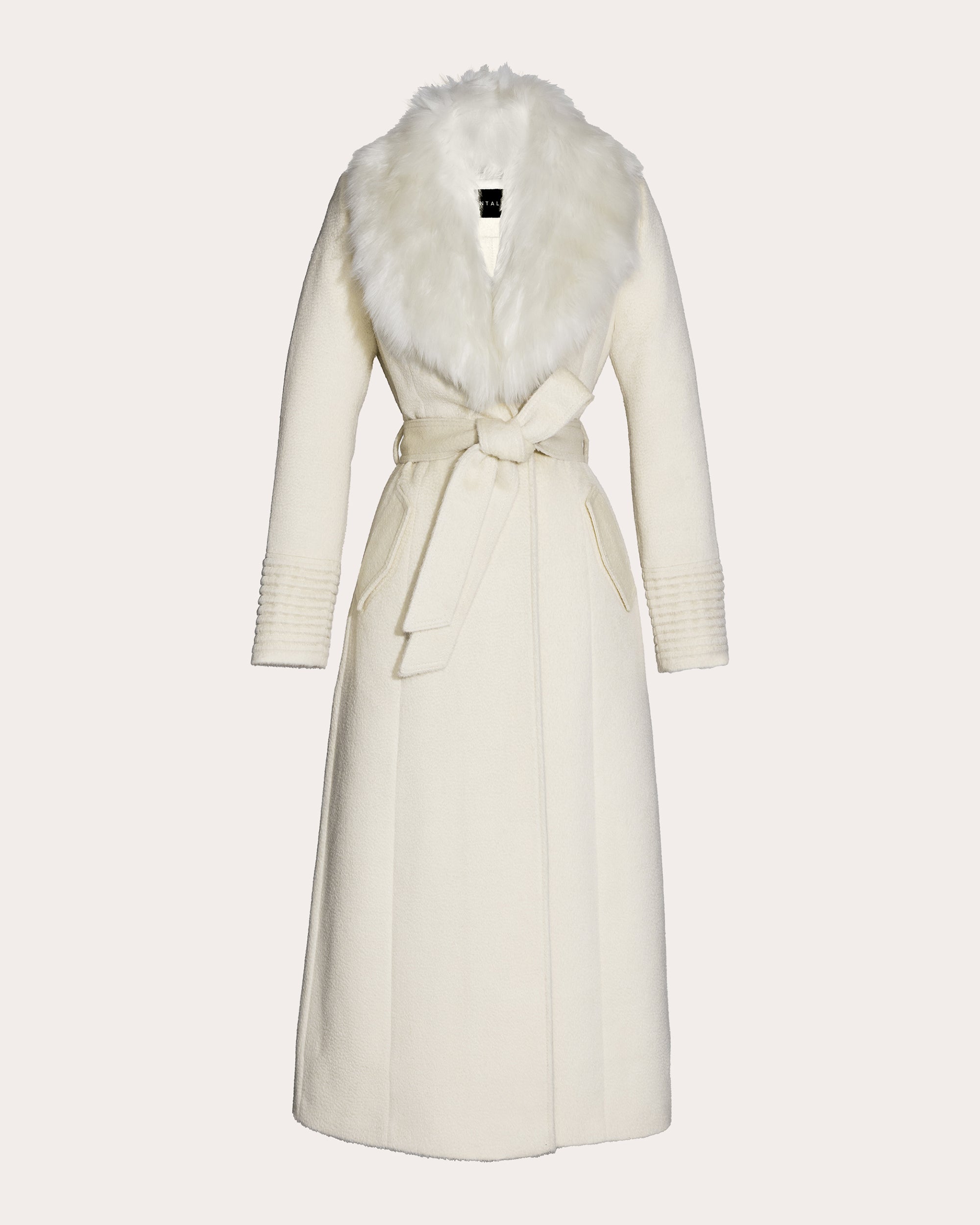 Suri Alpaca Fur Collar Maxi Coat