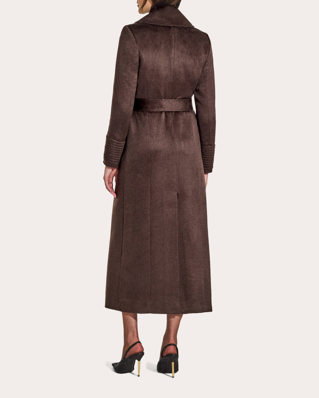 Suri Alpaca Notched Collar Maxi Wrap Coat