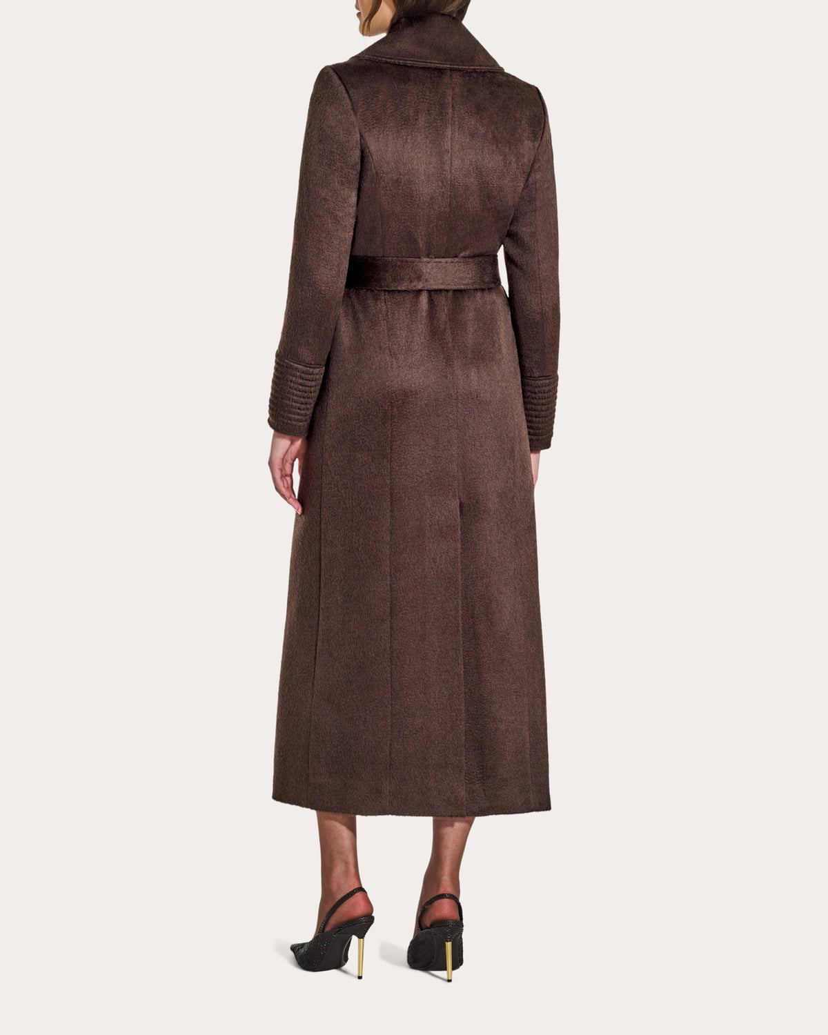 Suri Alpaca Notched Collar Maxi Wrap Coat