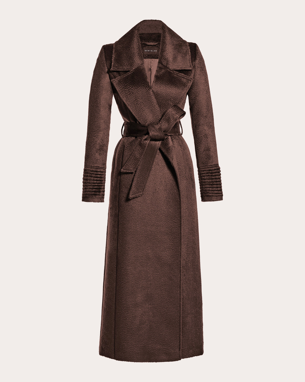 Suri Alpaca Notched Collar Maxi Wrap Coat