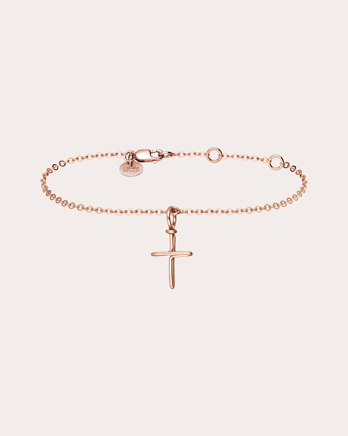Symbolic Cross Charm Bracelet