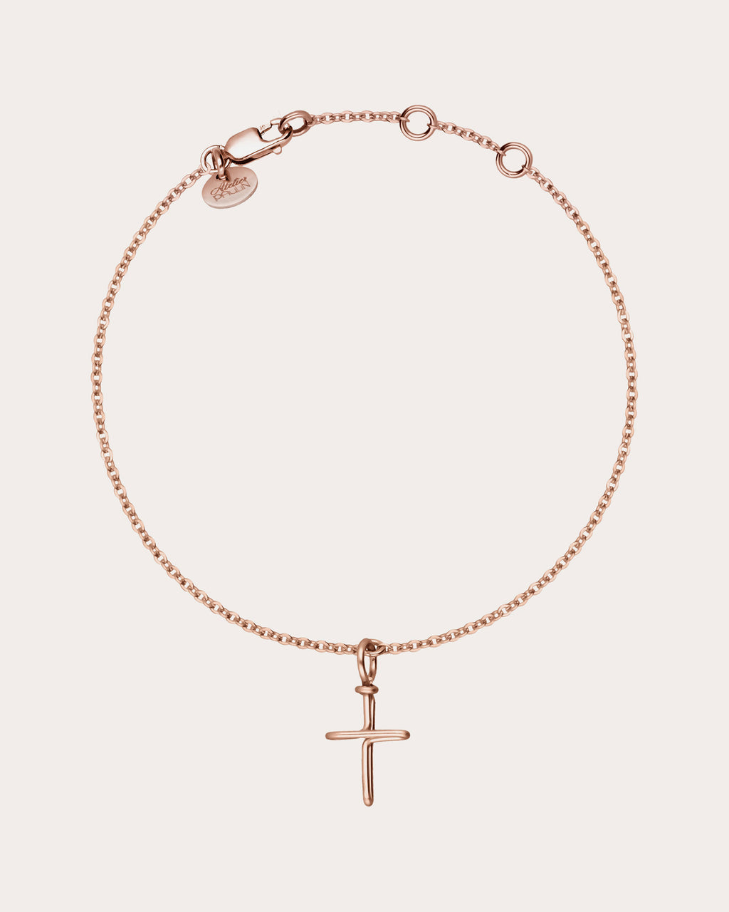 Symbolic Cross Charm Bracelet