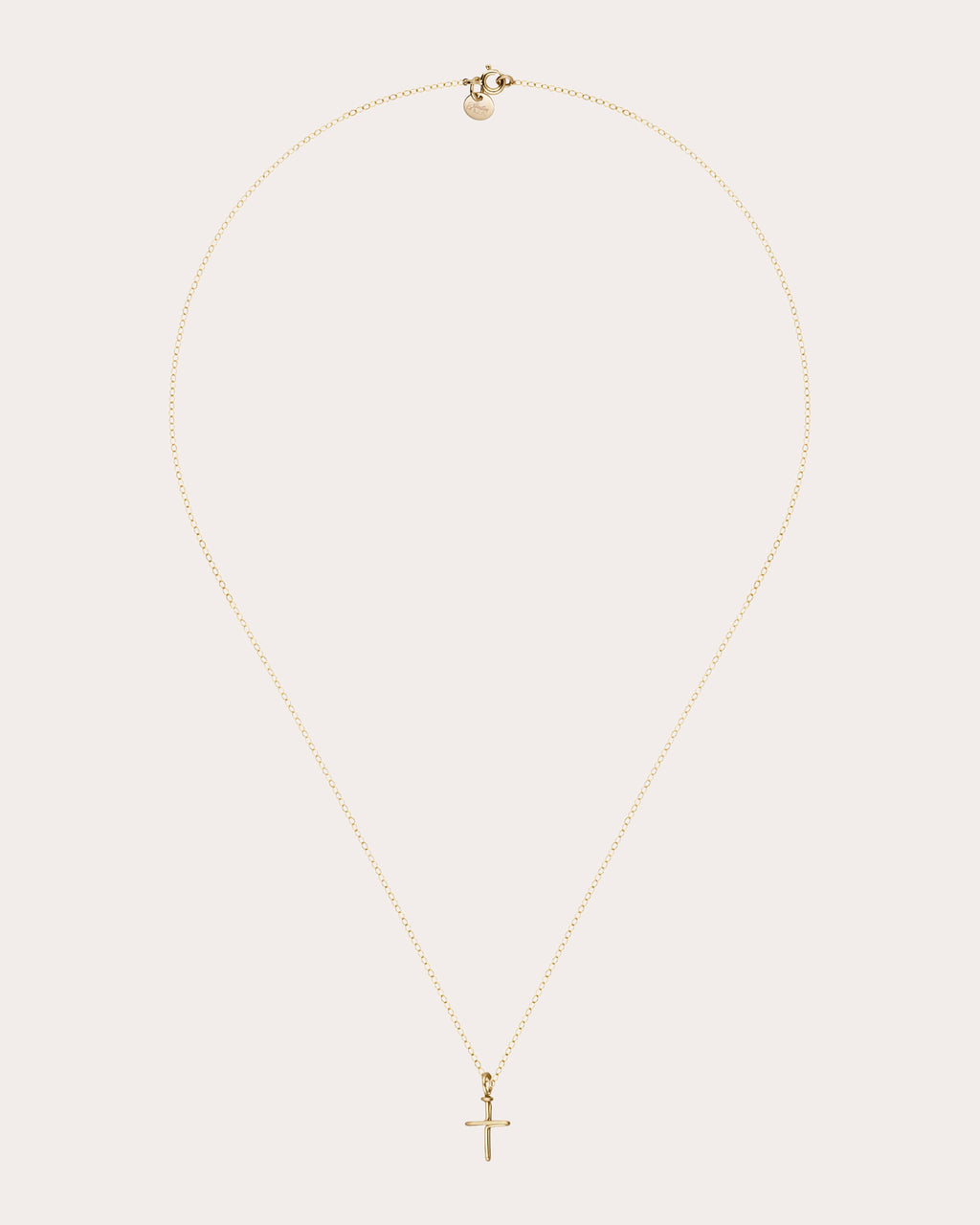 Symbolic Cross Charm Necklace