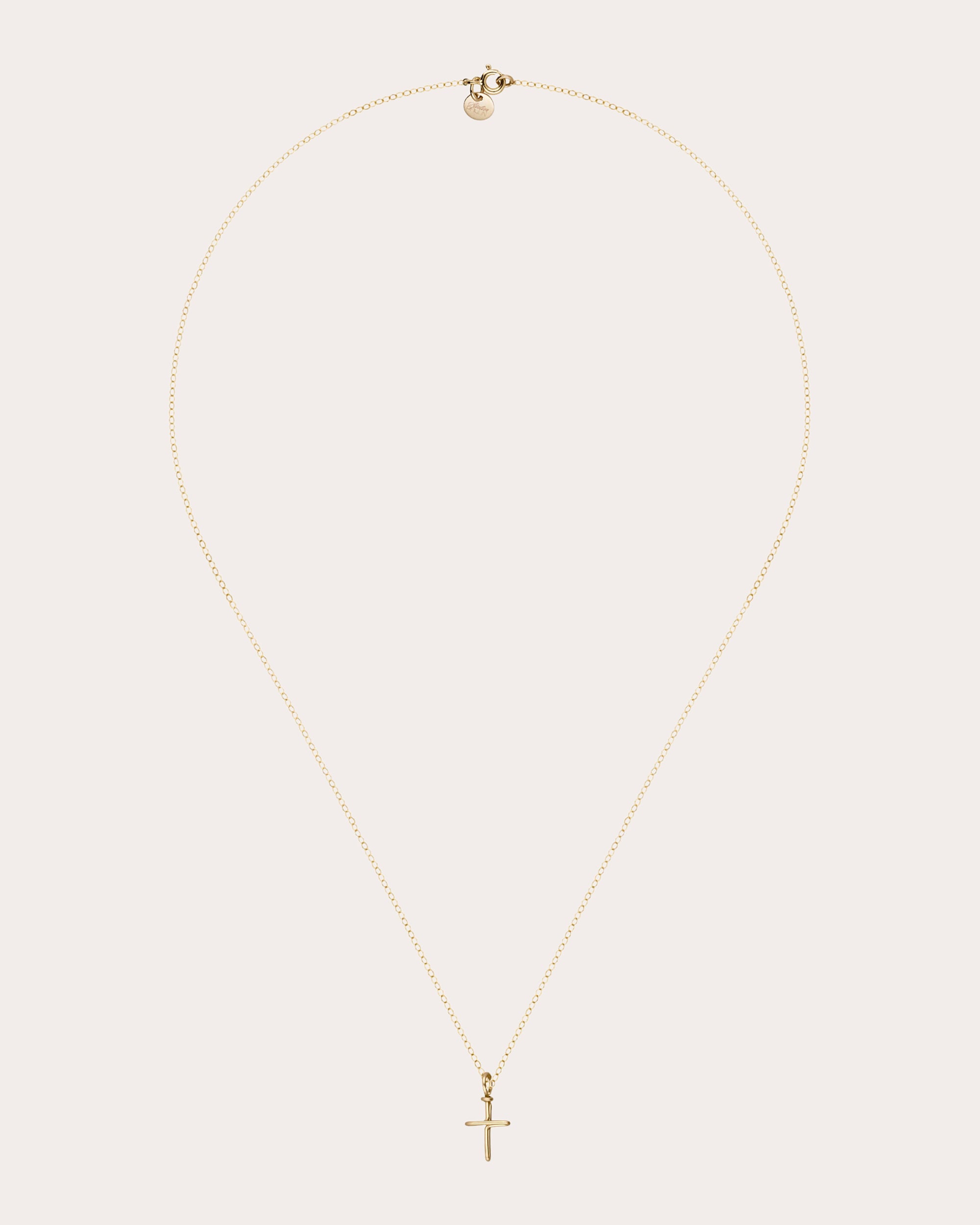 Symbolic Cross Charm Necklace