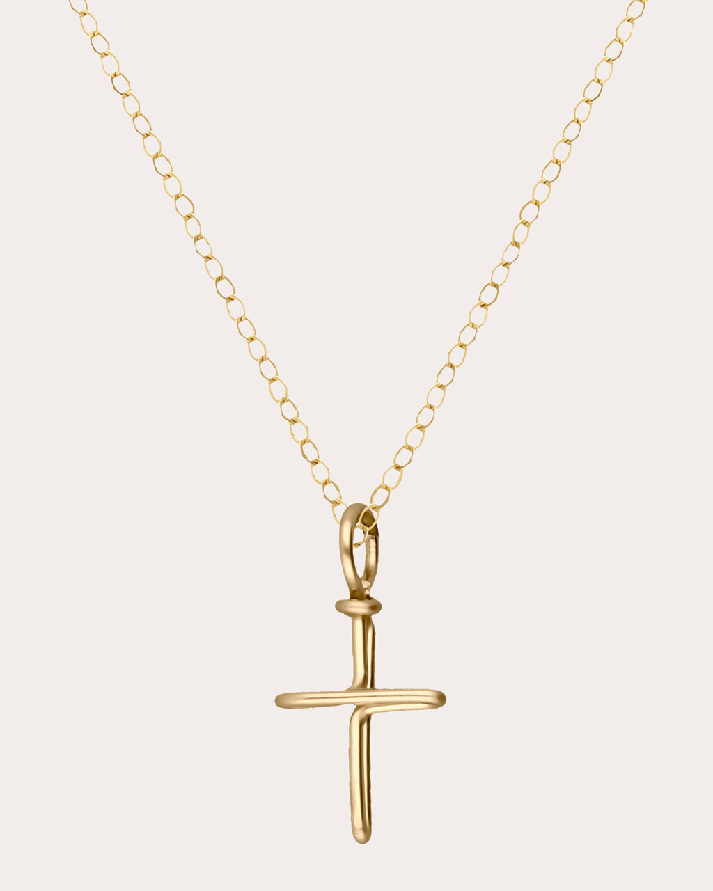 Symbolic Cross Charm Necklace