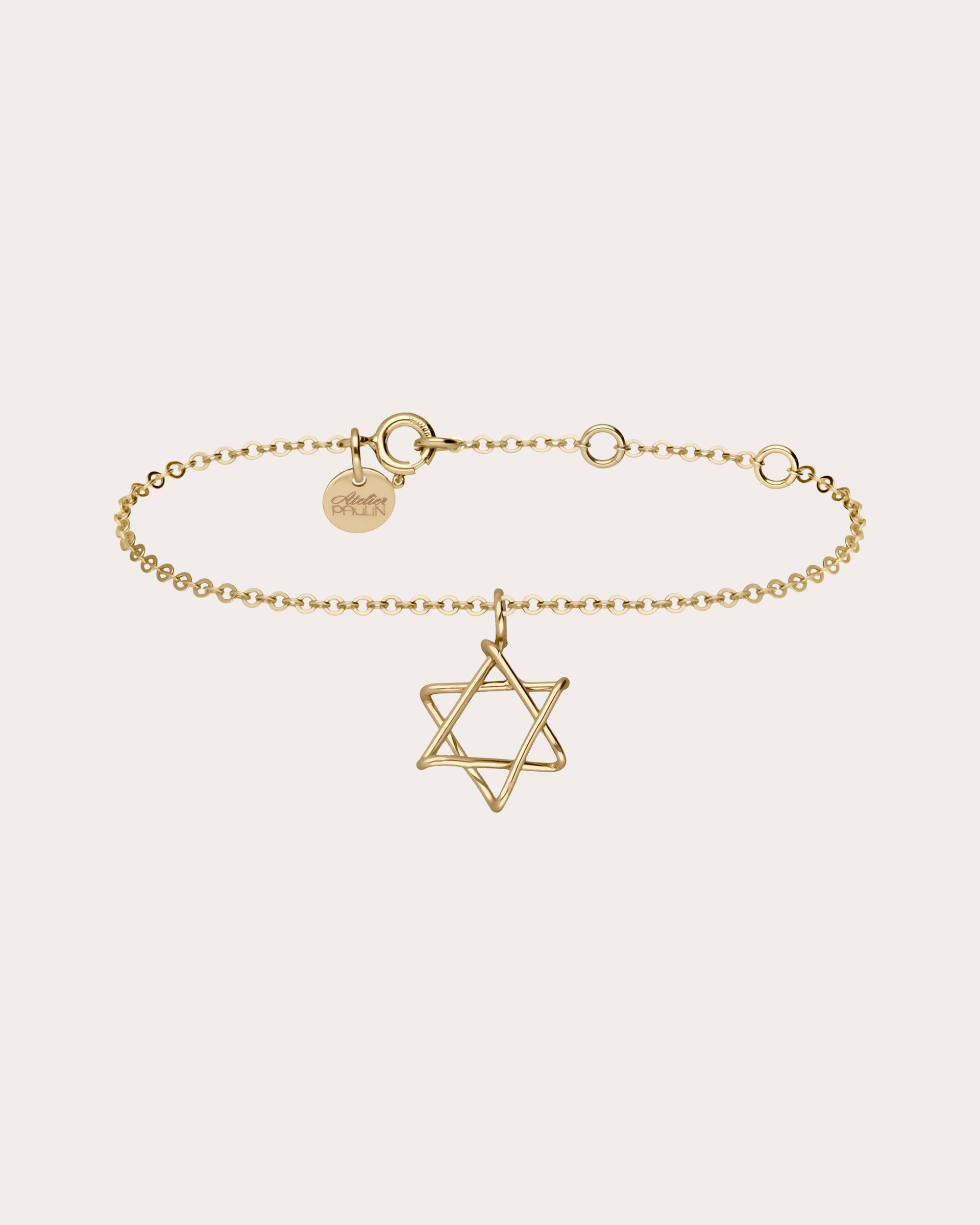 Symbolic Star of David Charms Bracelet
