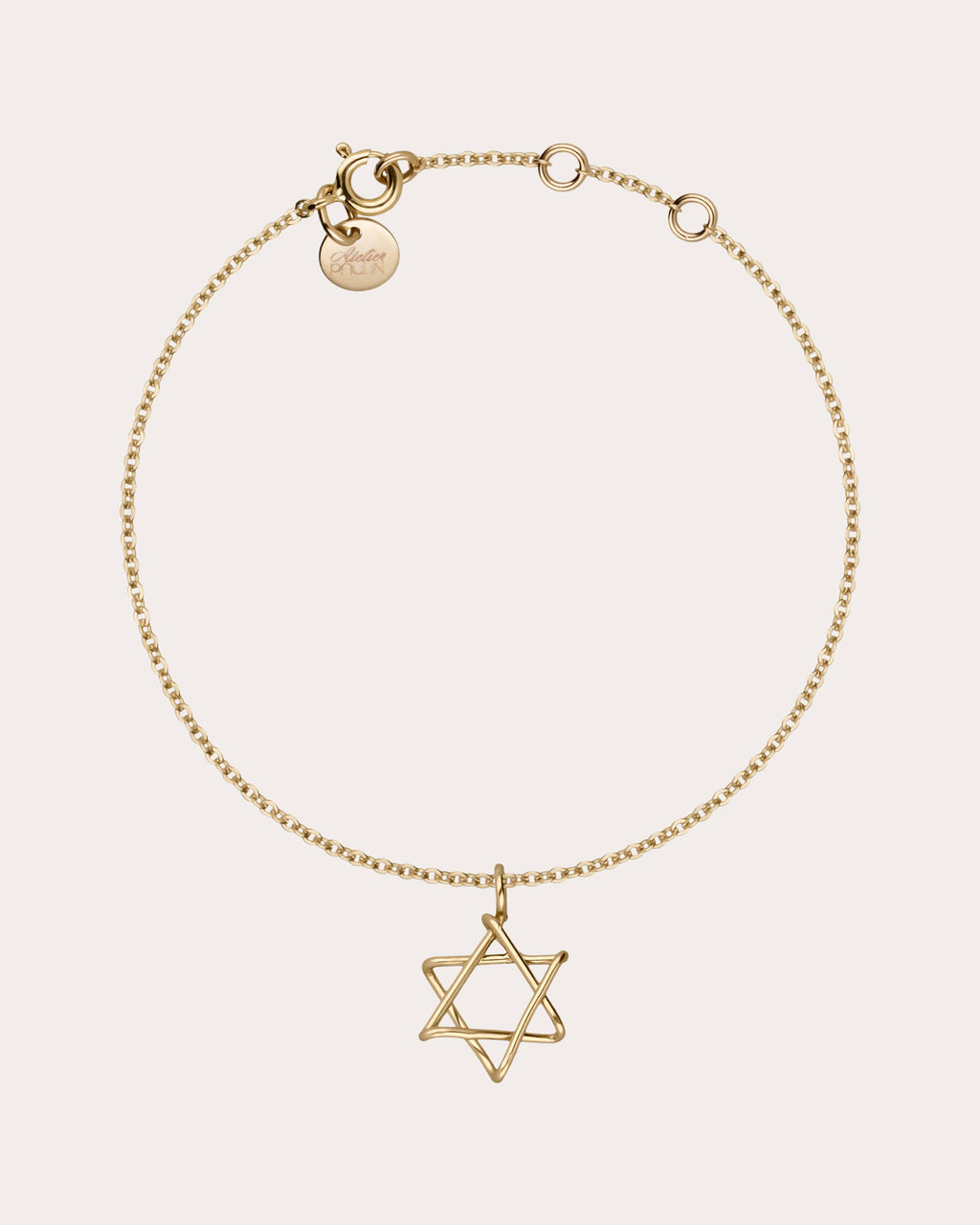 Symbolic Star of David Charms Bracelet
