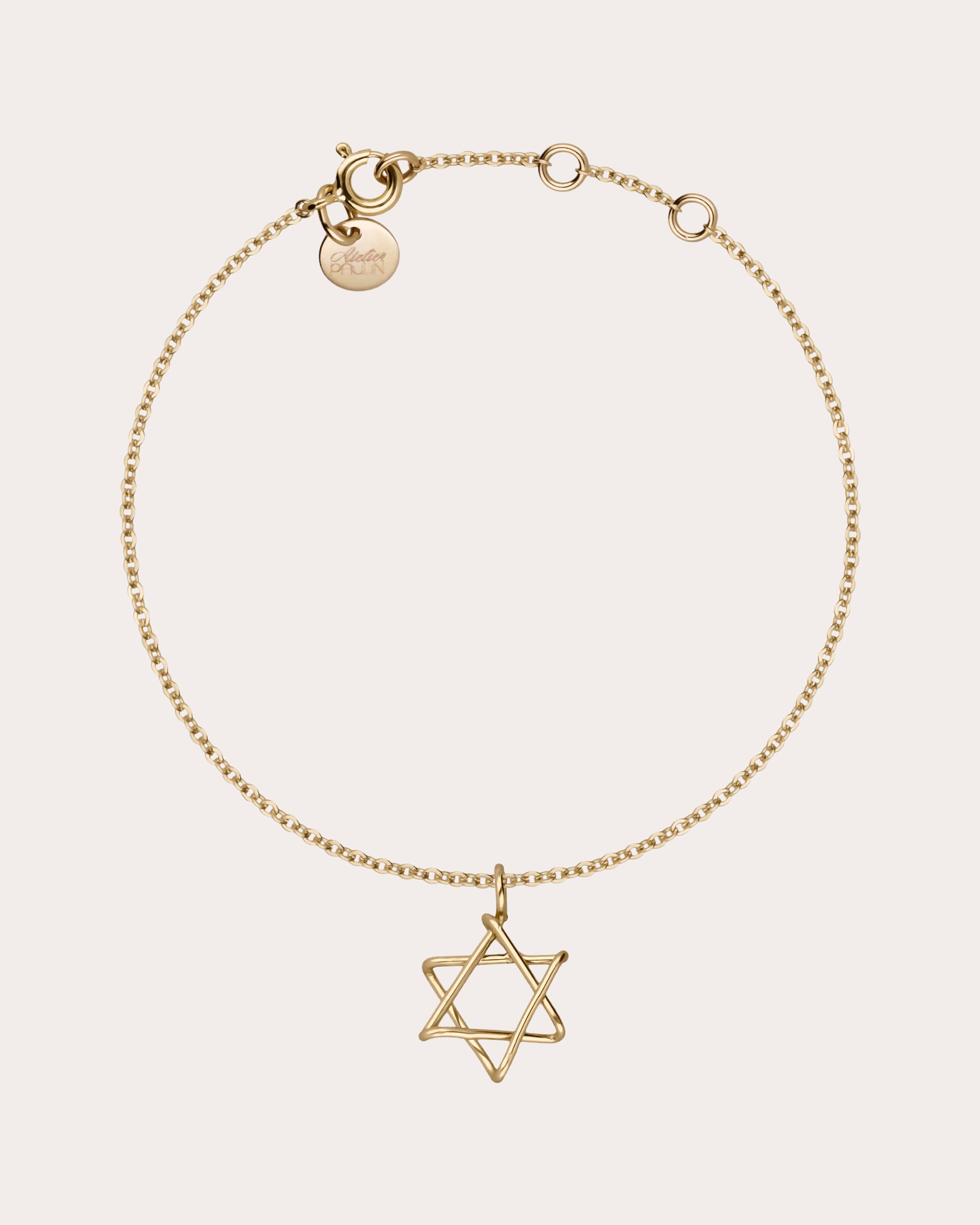 Symbolic Star of David Charms Bracelet