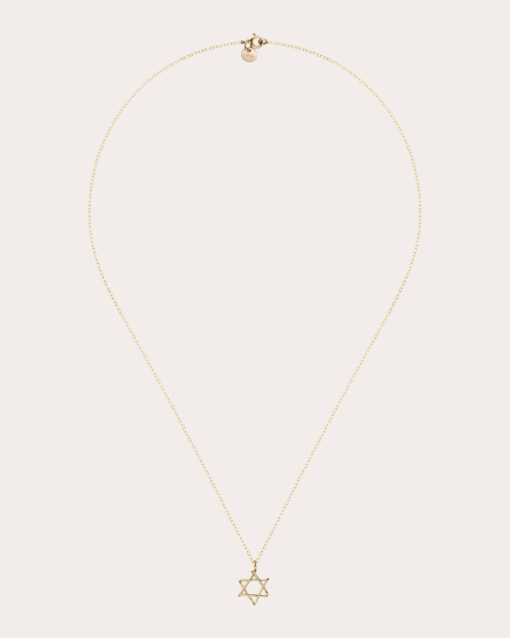 Symbolic Star of David Charm Necklace