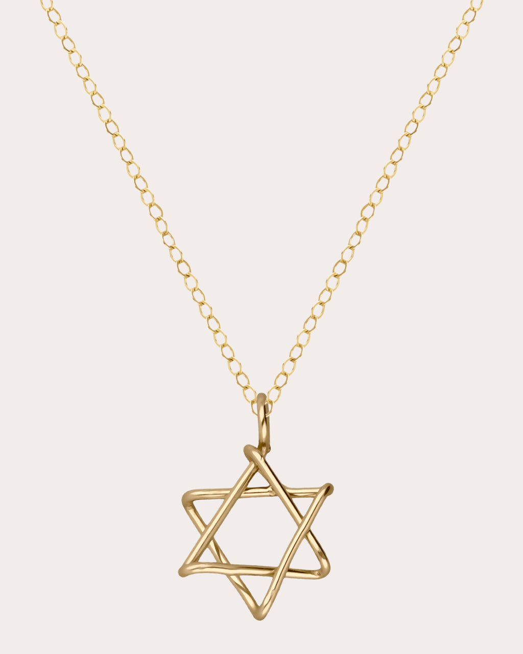 Symbolic Star of David Charm Necklace