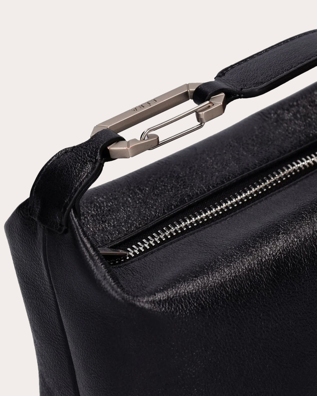 Tiny Moon Laminated-Leather Shoulder Bag