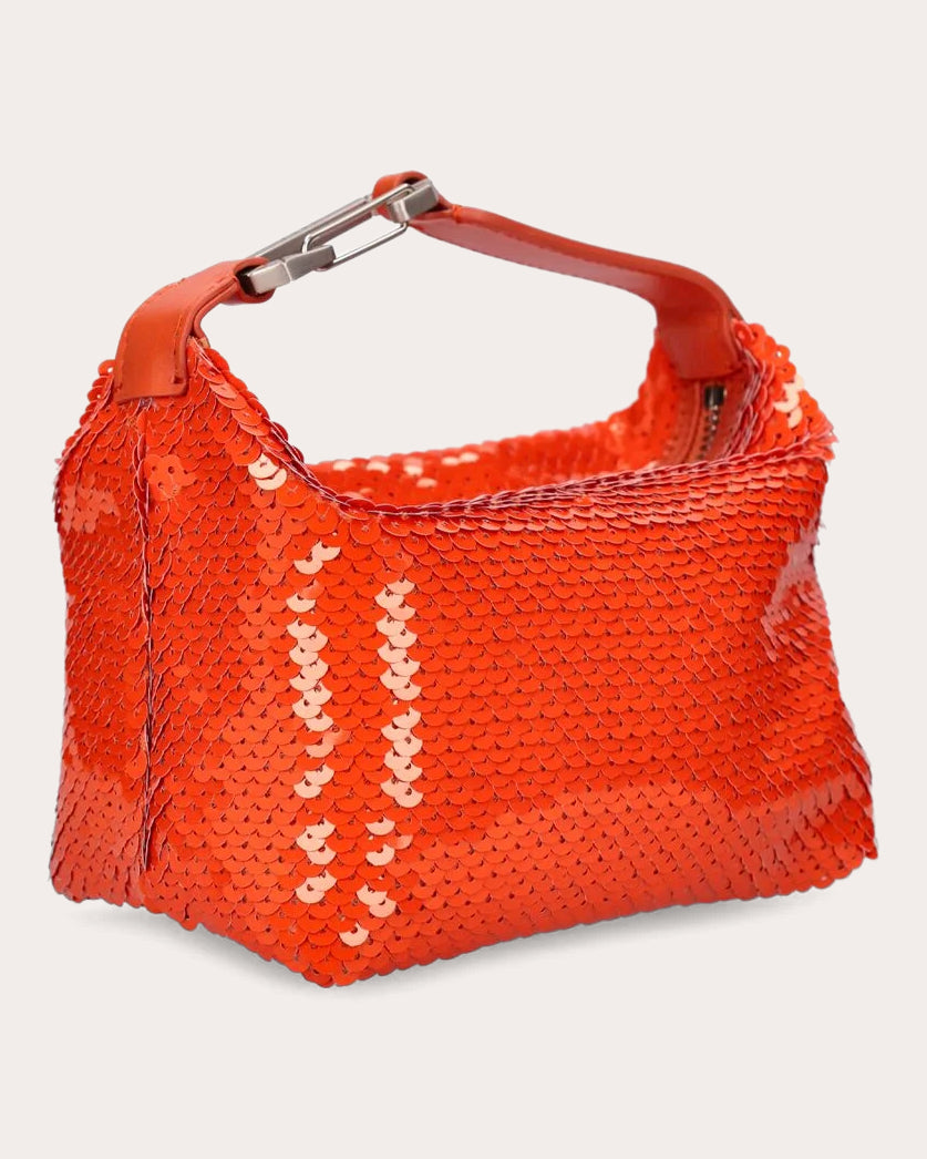 Moon Paillette-Embellished Shoulder Bag