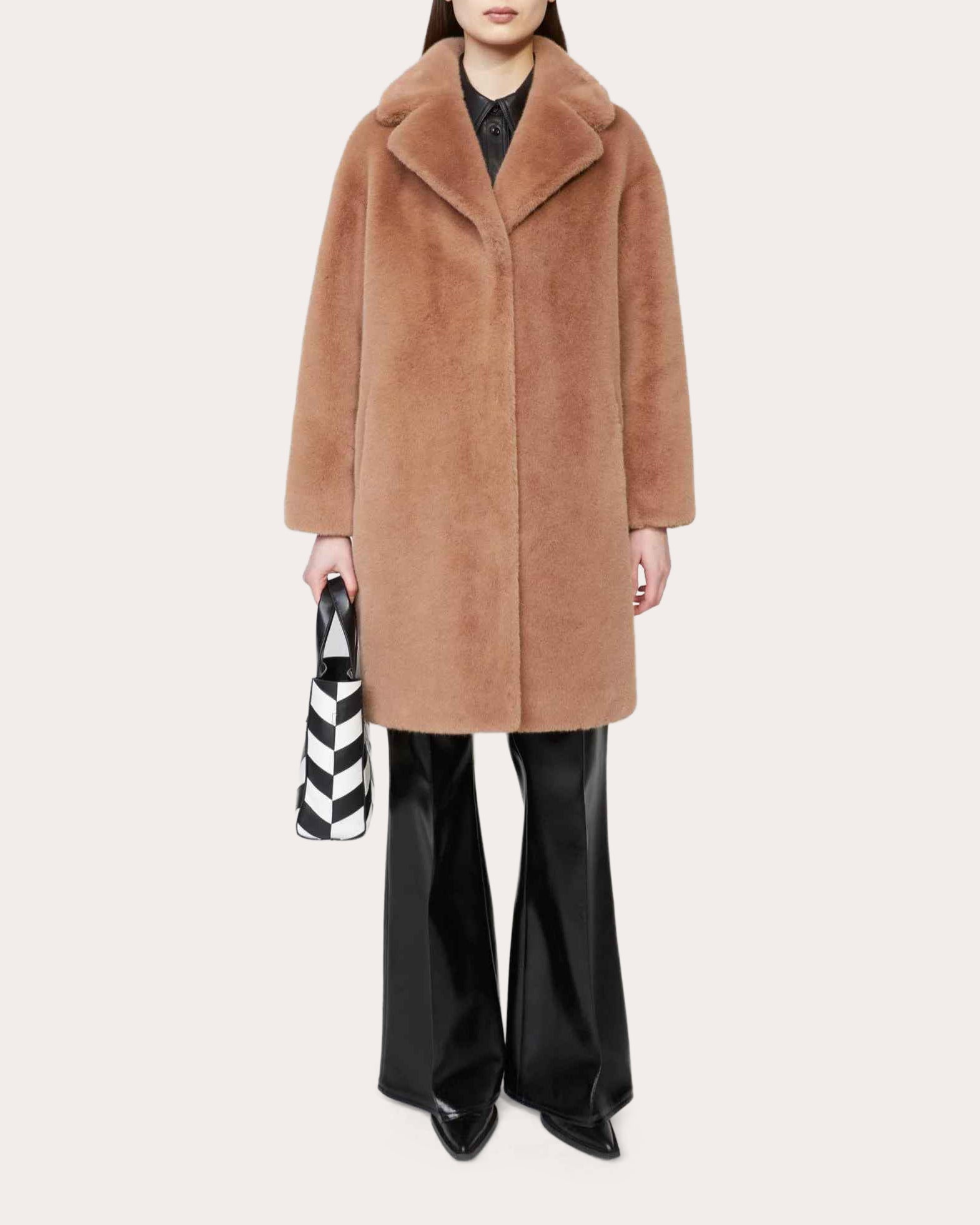 Camille Faux Fur Cocoon Coat