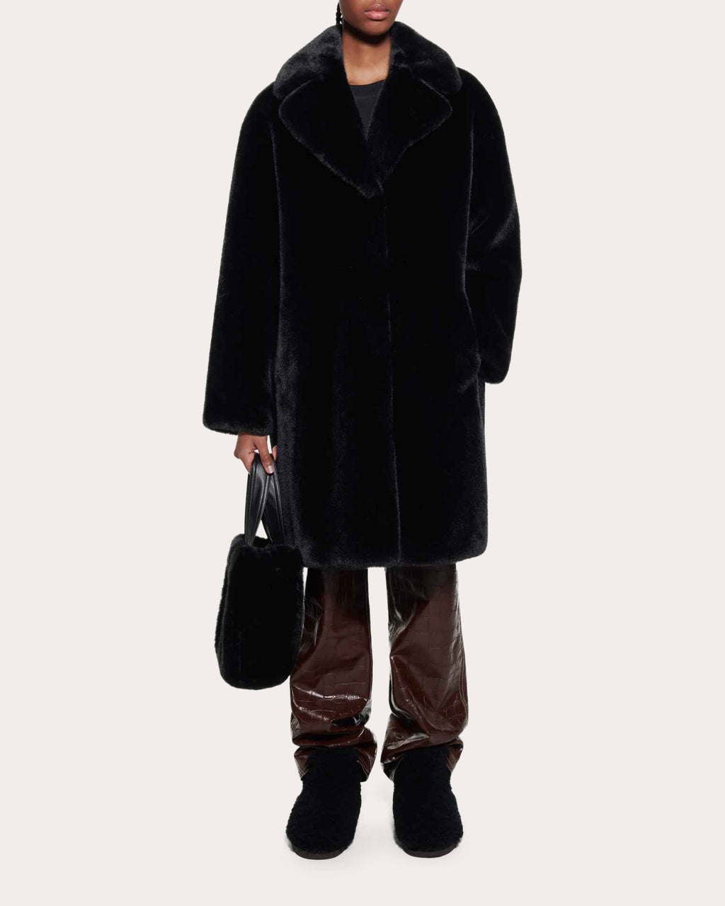 Camille Faux Fur Cocoon Coat