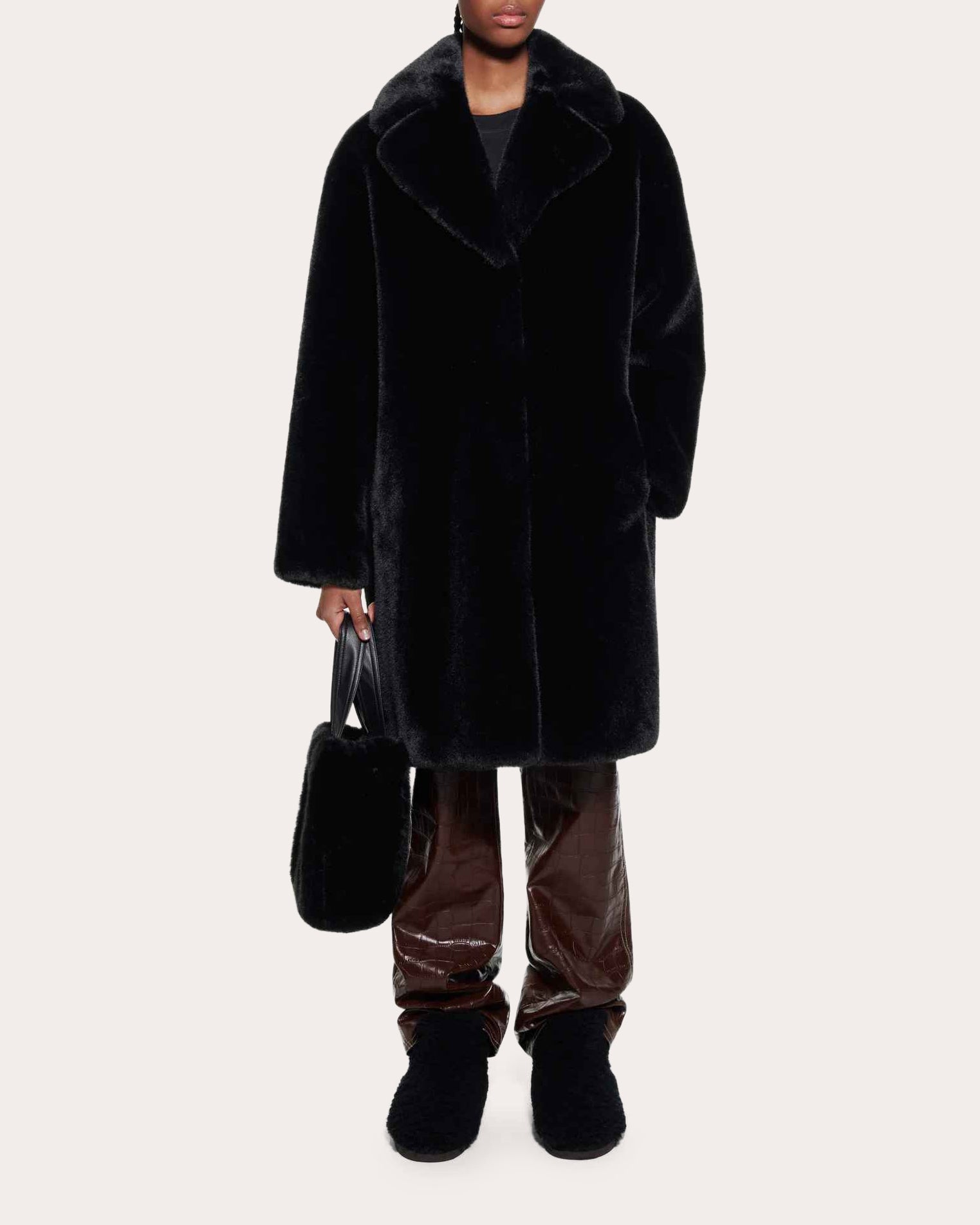 Camille Faux Fur Cocoon Coat