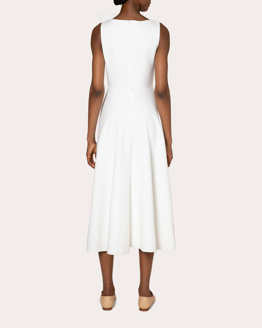 Brigitte Bow-Detail Crepe Midi Dress