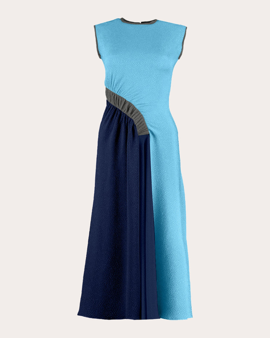 ruched jacquard midi dress & Other Stories + Ruched Jacquard Midi Dress
