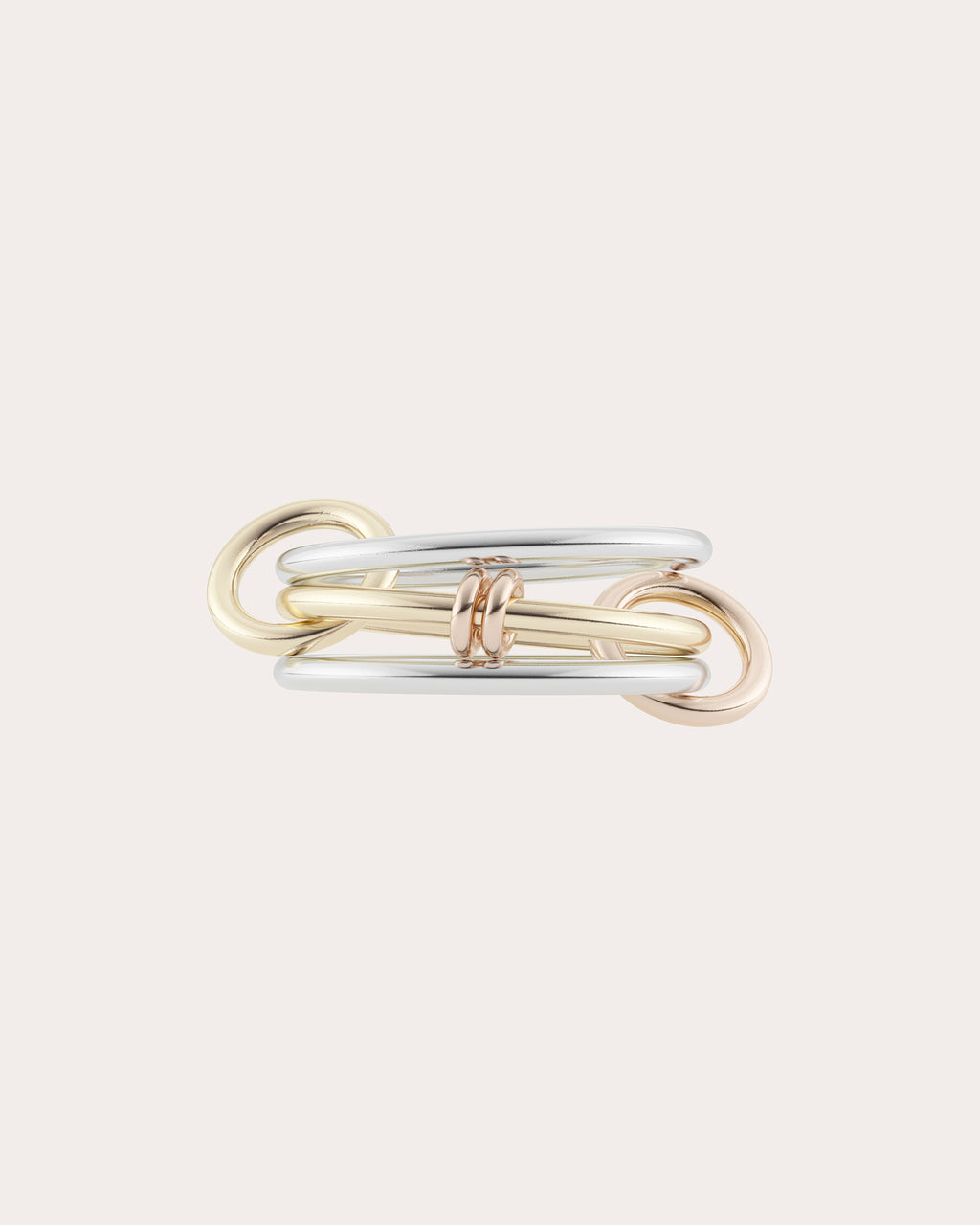 18k Gold Tri-Tone Acacia Ring