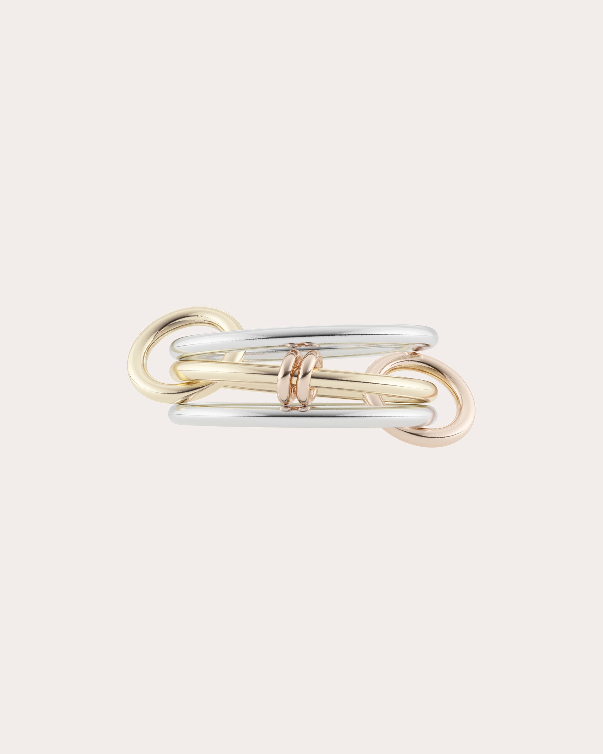 18k Gold Tri-Tone Acacia Ring