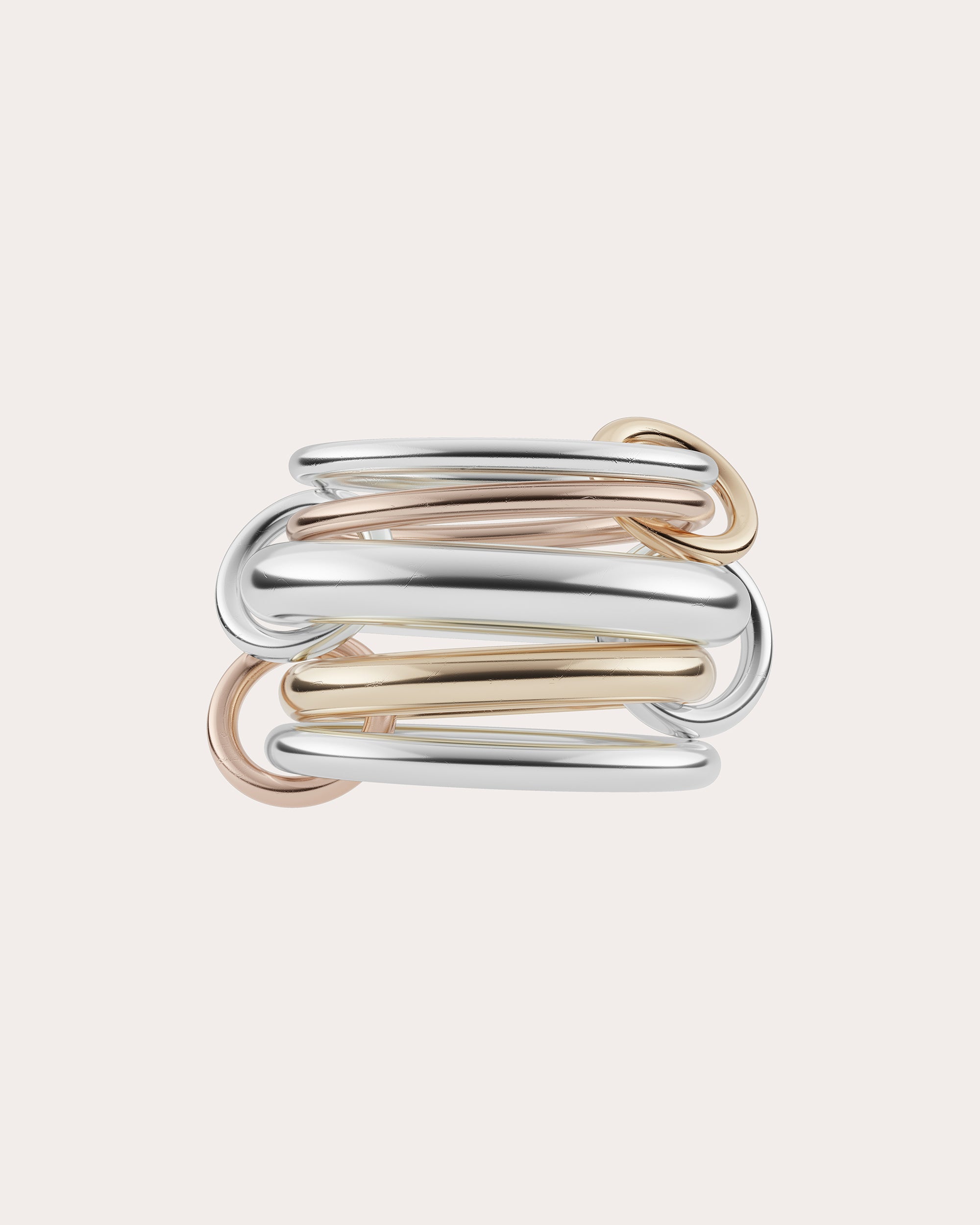 18k Gold Tri-Tone Leo Ring